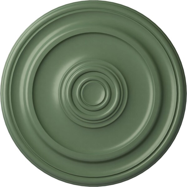 Ekena Millwork Kepler Traditional Medallion (For Canopies up to 4 1/2"), 19 3/4"OD x 1 1/2"P, Athenian Green CM20KPAGF - main